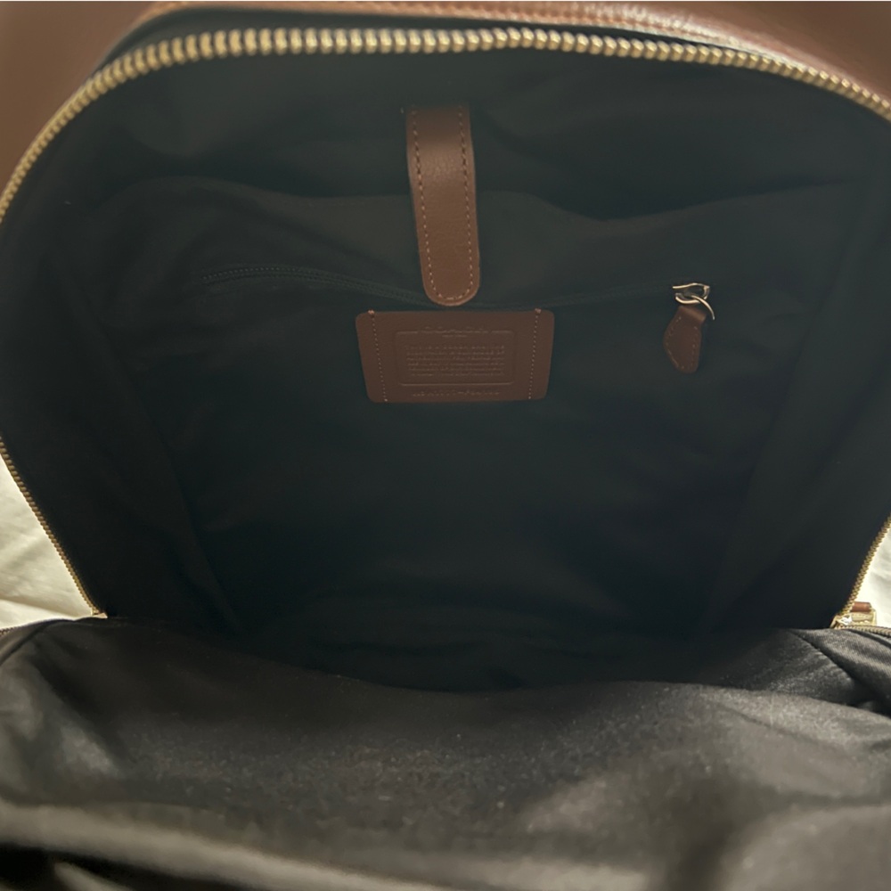 COACH Charles Brown leather Slim Backpack - Picture 13 of 13